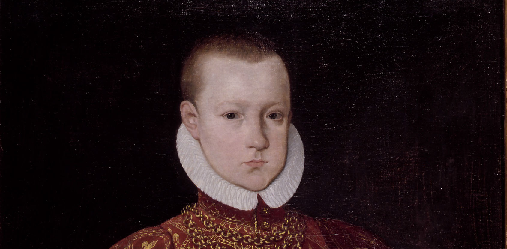 Da Christian 4. var dreng holdt han jul på Kronborg Slot Christian 4. som barn Foto Kongernes Samlig Rosenborg