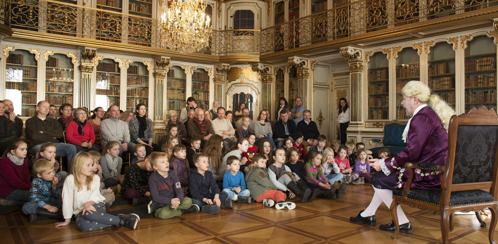 Christian 7. i Dronningens Håndbibliotek foto Thorkild jensen